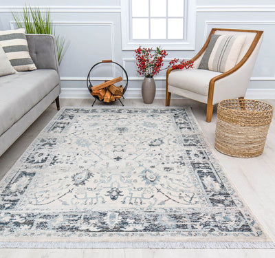 Our beautiful Amari,Picket White,Amari Picket White,2'6" x 4',Vintage,Pile Height: 0.5,Durable,Polypropylene,Polyester,Hi Lo,Durable,Vintage,Abstract,Beige ,Blue,Turkey,Rectangle,AM30B Area Rug