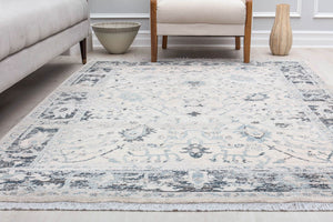 Mason Brooks Amari AM30B Picket White Area Rug