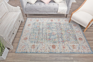 Mason Brooks Athena AT15B Garden Blue Area Rug