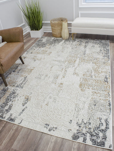 Our beautiful Auden,Sundance,Auden Sundance,5'3"x7',Abstract,Pile Height: 0.7,Soft Touch,Polyester,Hi Lo,Soft Touch,Abstract,Transitional,Ivory,Gold,Turkey,Rectangle,AD30C Area Rug