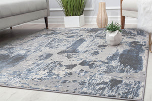 CosmoLiving By Cosmopolitan Auden AD40C Silver Platinum Area Rug