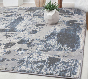 CosmoLiving By Cosmopolitan Auden AD40C Silver Platinum Area Rug