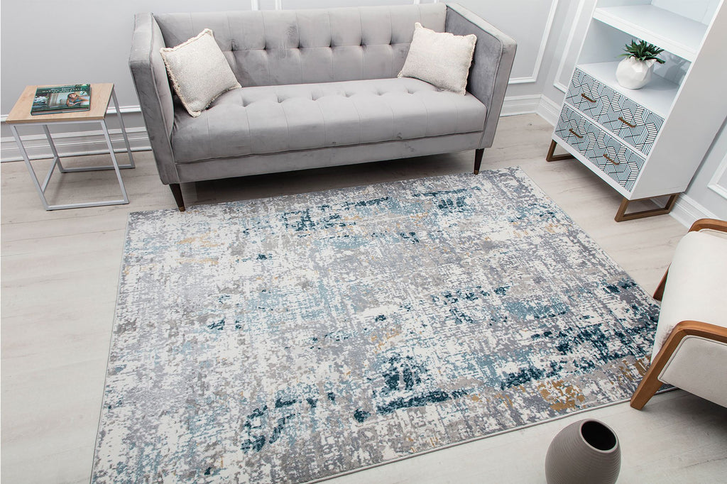 Rugs America Auden AD90B Blue Luxe Area Rug