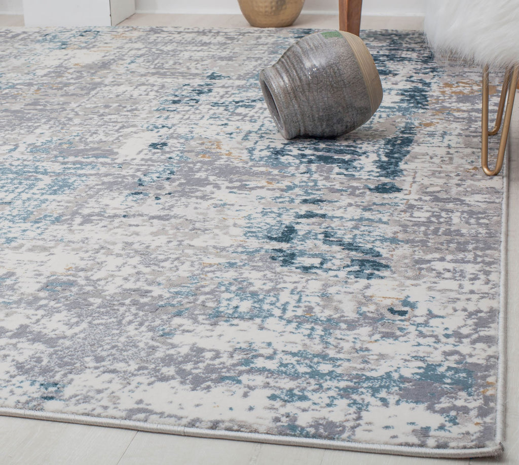 Rugs America Auden AD90B Blue Luxe Area Rug