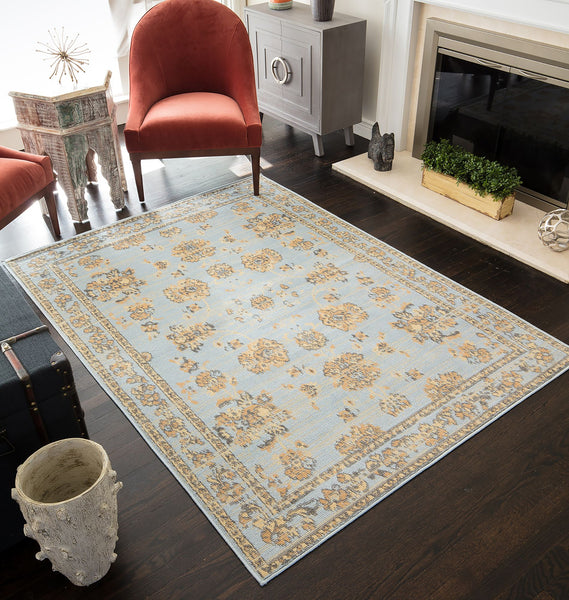 Mason Brooks Beaumont BM30B Legacy Blue Area Rug