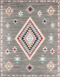 CosmoLiving By Cosmopolitan Bodrum BR20A Sahara Dark Gray Area Rug