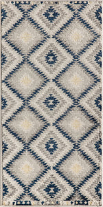 CosmoLiving By Cosmopolitan Bodrum BR30B Kilim Navy Area Rug