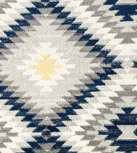 CosmoLiving By Cosmopolitan Bodrum BR30B Kilim Navy Area Rug