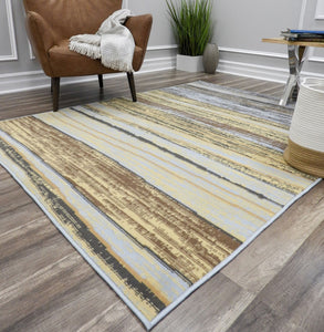 Mason Brooks Beaumont BM15B Stripes Blue Area Rug