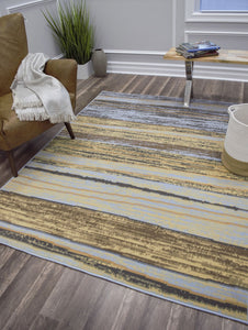 Mason Brooks Beaumont BM15B Stripes Blue Area Rug