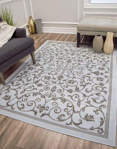 Our beautiful Beaumont,Vines Blue,Beaumont Vines Blue,2'6"x12',Transitional,Pile Height: 0.4,Dense yarn,Polypropylene,Soft touch,Dense yarn,Transitional,scroll,light blue,light grey,Indonesia,Runner,BM20A Area Rug