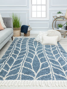 Our beautiful Bennett,Sky Vine,Bennett Sky Vine,2'6" x 4',Modern ,Pile Height: 1.5,Soft Touch,Polypropylene,Shag,Soft Touch,Modern ,Geometric ,Blue ,White ,Turkey,Rectangle,BT25B Area Rug