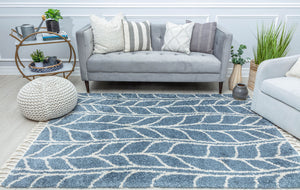 CosmoLiving By Cosmopolitan Bennett BT25B Sky Vine Area Rug