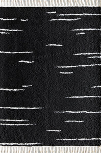 CosmoLiving By Cosmopolitan Bennett BT40A Introspective Black Area Rug