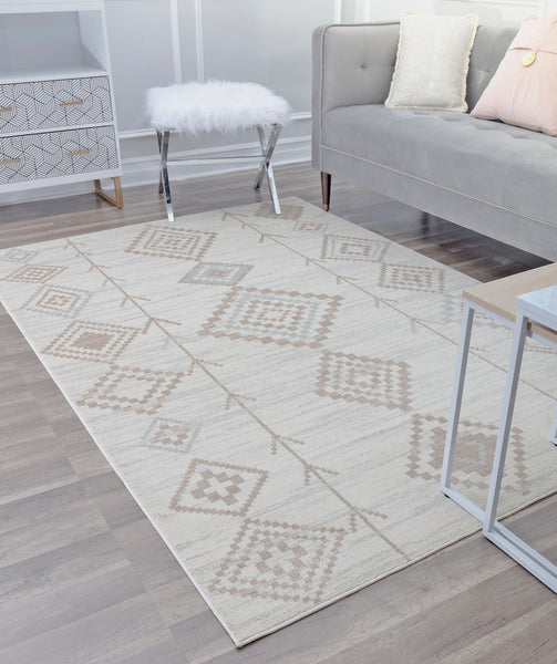 CosmoLiving By Cosmopolitan Bodrum BR15D Native Cream Area Rug