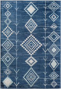 CosmoLiving By Cosmopolitan Bodrum BR15G Native Blues Area Rug