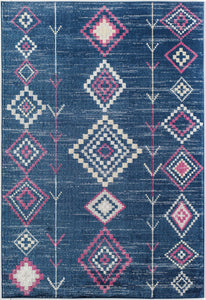 CosmoLiving By Cosmopolitan Bodrum BR15H Native Navy Area Rug