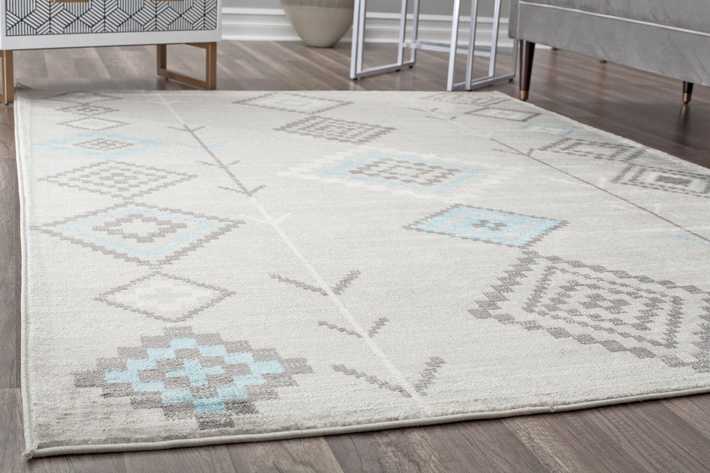 CosmoLiving By Cosmopolitan Bodrum BR15K Native Turquoise Area Rug