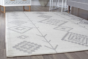 CosmoLiving By Cosmopolitan Bodrum BR15L Native White Area Rug