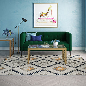 CosmoLiving By Cosmopolitan Bodrum BR30A Kilim Gold Area Rug