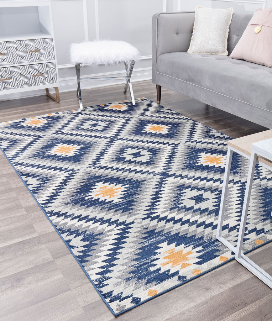 Our beautiful Bodrum,Kilim Cadet ,Bodrum Kilim Cadet ,2'x4',Moroccan,Pile Height: 0.4,shiny,Polypropylene,Super Soft,shiny,Moroccan,Tribal,blue,gold,Turkey,Rectangle,BR30H Area Rug
