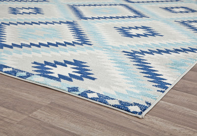 CosmoLiving By Cosmopolitan Bodrum BR30I Ice Blue Area Rug