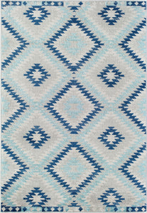 CosmoLiving By Cosmopolitan Bodrum BR30I Ice Blue Area Rug