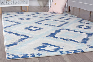 CosmoLiving By Cosmopolitan Bodrum BR30I Ice Blue Area Rug