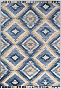 CosmoLiving By Cosmopolitan Bodrum BR30J Kilim Denim Area Rug