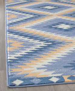 CosmoLiving By Cosmopolitan Bodrum BR30J Kilim Denim Area Rug