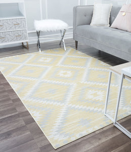 Our beautiful Bodrum,Sunflower,Bodrum Sunflower,2'x4',Moroccan,Pile Height: 0.4,shiny,Polypropylene,Super Soft,shiny,Moroccan,Tribal,yellow,Gray,Turkey,Rectangle,BR30P Area Rug