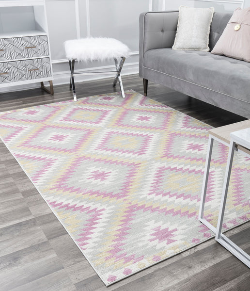 CosmoLiving By Cosmopolitan Bodrum BR30R BubbleGum Area Rug