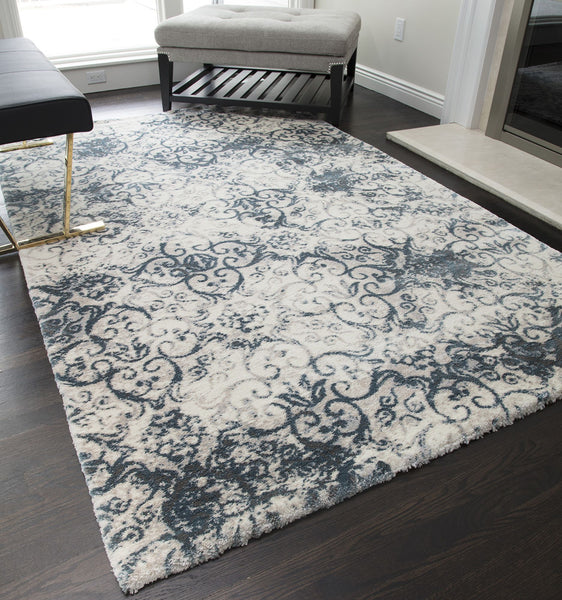 Mason Brooks Brighton BH350A Blue Fleur Area Rug