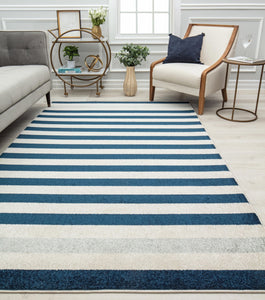 Isaac Mizrahi Callum CM10A Nautical Navy Area Rug