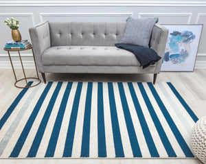 Isaac Mizrahi Callum CM10A Nautical Navy Area Rug