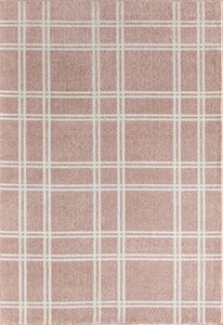 Isaac Mizrahi Callum CM15A Pink Plaid Area Rug