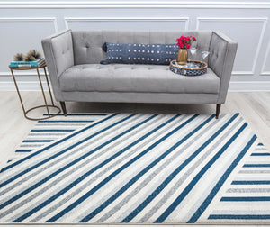 Our beautiful Callum,Beveled Blue,Callum Beveled Blue,2'6" x 4',Contemporary,Pile Height: 0.4,High Traffic,Polypropylene,Soft touch,High Traffic,Contemporary,Geometric,Blue,White,Turkey,Rectangle,CM60A Area Rug