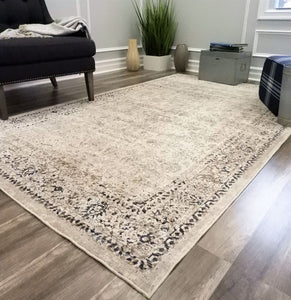 Our beautiful Cambridge,Cream,Cambridge Cream,2'3"x8',Transitional,Pile Height: 0.3,Polypropylene,Chenille,HI LO,Transitional,Abstract,Cream,Cream,Turkey,Runner,CB200A Area Rug