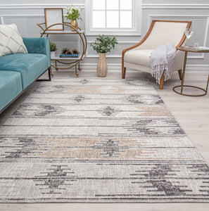 Our beautiful Celestia,Coastal Fog,Celestia Coastal Fog,2'6" x 4',Tribal,Pile Height: 0.4,High Traffic,Polyester,Recycled,High Traffic,Tribal,Moroccan,Gray,Rust,Turkey,Rectangle,CA55A Area Rug