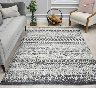 Our beautiful Celestia,Streaky White,Celestia Streaky White,2'6" x 4',Tribal,Pile Height: 0.4,High Traffic,Polyester,Recycled,High Traffic,Tribal,Moroccan,Gray,Dark Gray,Turkey,Rectangle,CA65A Area Rug
