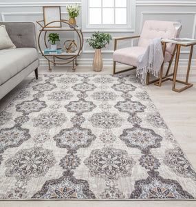 Our beautiful Celestia,Sweet Gray,Celestia Sweet Gray,2'6" x 4',Traditional,Pile Height: 0.4,High Traffic,Polyester,Recycled,High Traffic,Traditional,Vintage,Gray,Dark Gray,Turkey,Rectangle,CA90A Area Rug