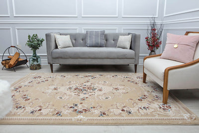 Our beautiful Century,Classic Beige,Century Classic Beige,2'0"x4'0",Vintage,Pile Height: 1",Soft Touch,Polypropylene,Cut Pile,Soft Touch,Vintage,Transitional,Beige,Ivory,Turkey,Rectangle,CY20A Area Rug