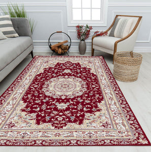 Mason Brooks Century CY30A Medallion Burgandy Area Rug