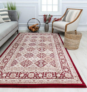 Mason Brooks Century CY40A Panel Red Area Rug