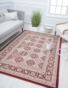 Mason Brooks Century CY40A Panel Red Area Rug