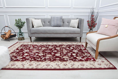 Our beautiful Century,Floral Burgandy,Century Floral Burgandy,2'0"x4'0",Vintage,Pile Height: 1",Soft Touch,Polypropylene,Cut Pile,Soft Touch,Vintage,Transitional,Red,Beige,Turkey,Rectangle,CY50B Area Rug