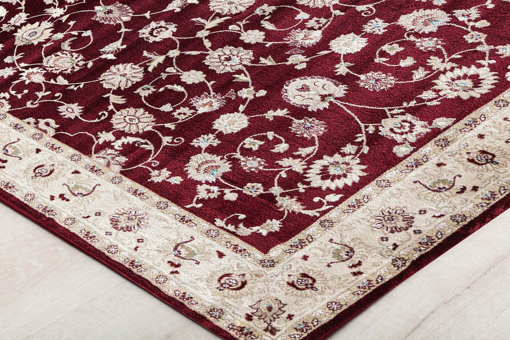 Mason Brooks Century CY50B Floral Burgandy Area Rug