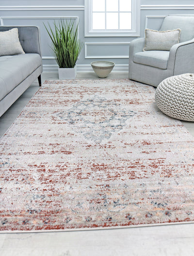 Our beautiful Claire ,Rustique,Claire  Rustique,2'6" x 4',Vintage,Pile Height: .5",Soft Touch,Polypropylene,Polyester,Hi Low,Soft Touch,Vintage,Transitional,Rust,Ivory,Turkey,Rectangle,CL15B Area Rug