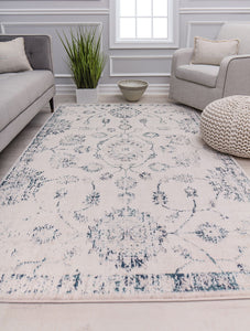 Rugs America Claire  CL50B Admiral Blue Area Rug