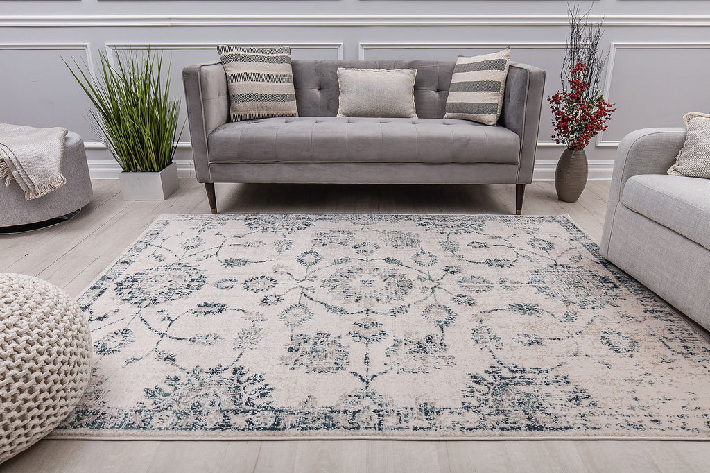 Rugs America Claire  CL50B Admiral Blue Area Rug